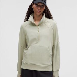 Lululemon Scuba Oversized Half-Zip Hoodie FOGN/GOLD M/L